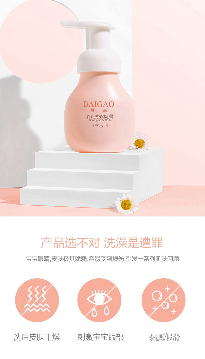 嬰幼童洗發(fā)沐浴二合一OEM