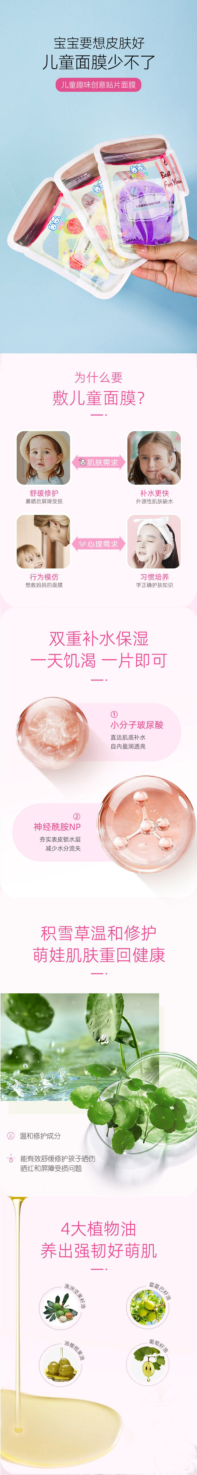 兒童補(bǔ)水面膜代加工