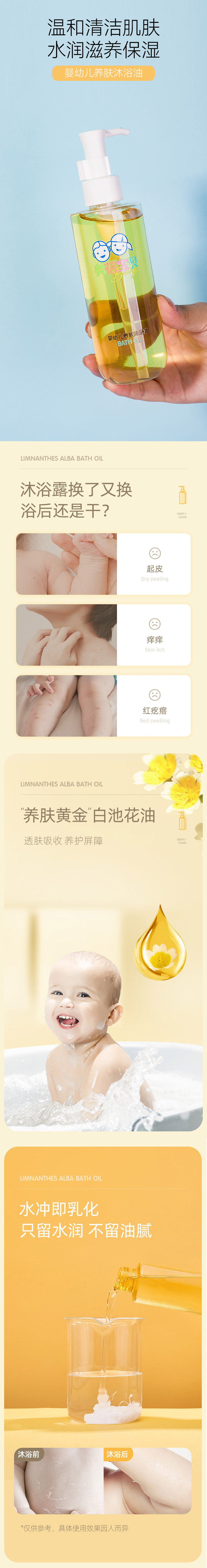 兒童養(yǎng)膚沐浴油OEM定制代加工