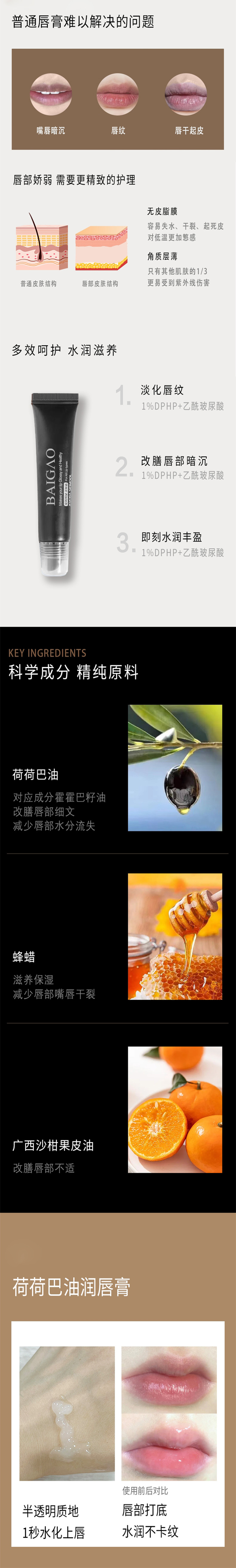 荷荷巴油護(hù)唇膏代加工