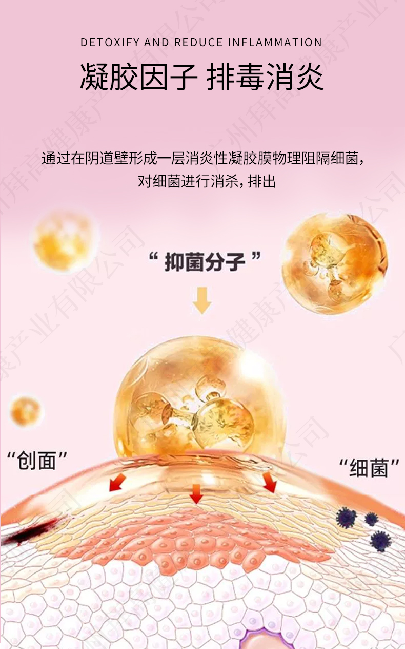 消炎排毒私密凝膠貼牌代加工詳情2